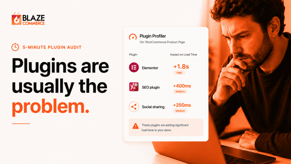 WooCommerce plugin profiler showing which plugins slow down product pages.
